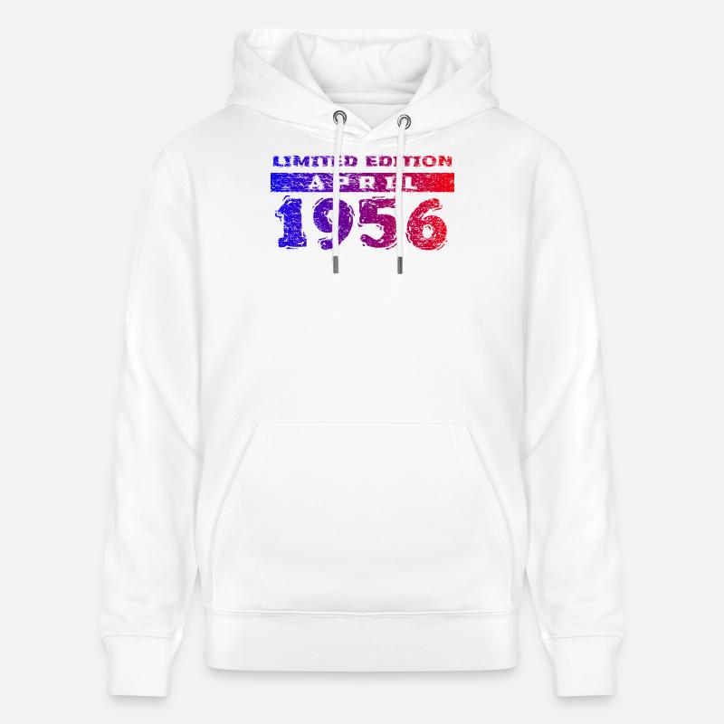70e anniversaire Édition Limitée 04/1956 - Sweat à capuche bio CRUISER Stanley/Stella Unisexe - blanc