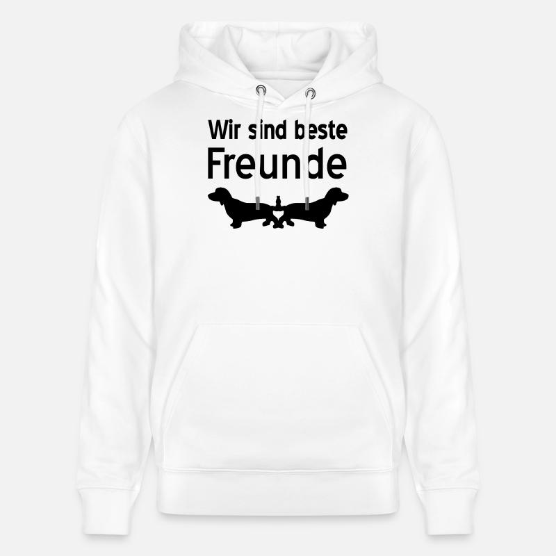 Teckel - Sweat à capuche bio CRUISER Stanley/Stella Unisexe - blanc