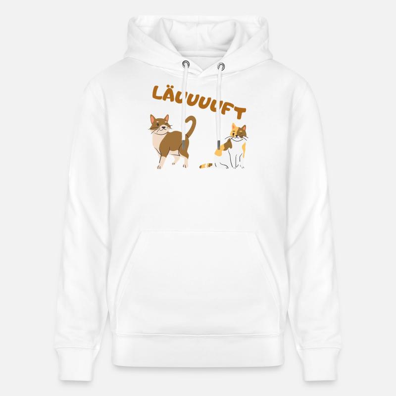 Chat - Sweat à capuche bio CRUISER Stanley/Stella Unisexe - blanc