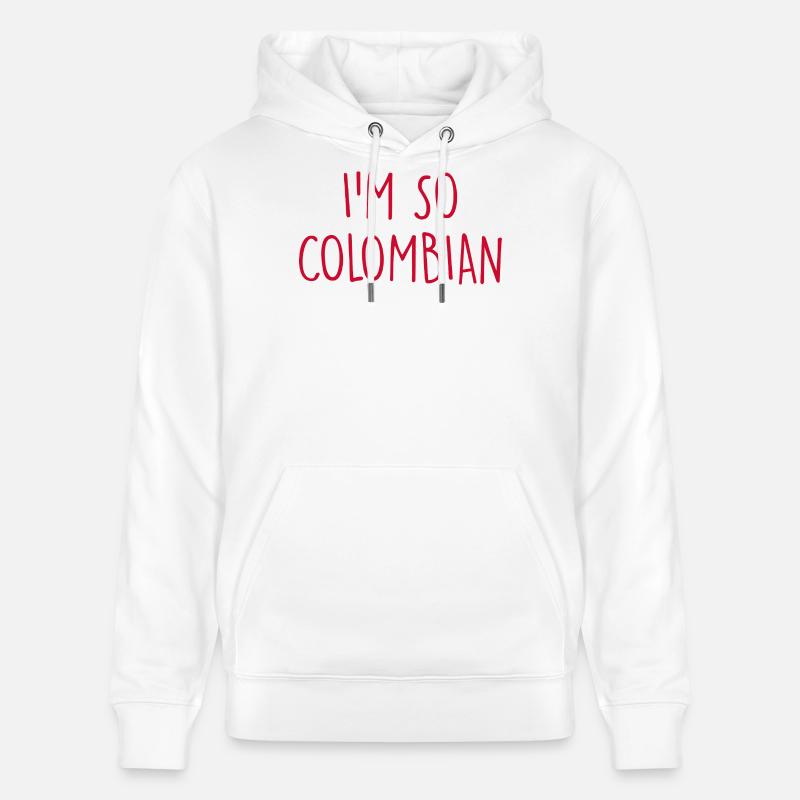 Je suis tellement colombienne colombienne - Sweat à capuche bio CRUISER Stanley/Stella Unisexe - blanc