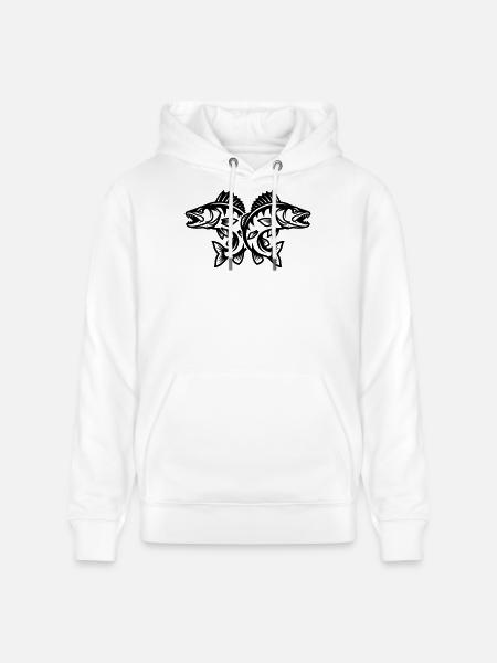 Brochet - Sweat à capuche bio CRUISER Stanley/Stella Unisexe - blanc