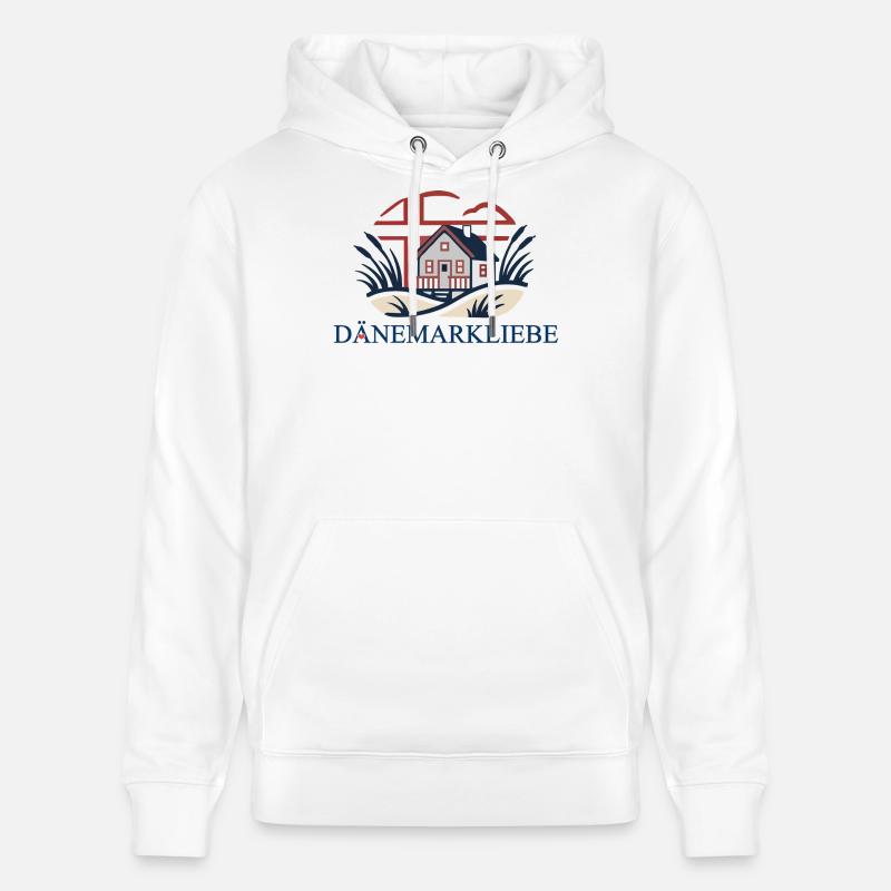 Dänemarkliebe - Ein Statement mit Aussagekraft - Stanley/Stella Unisex Bio-Hoodie CRUISER  - Weiß
