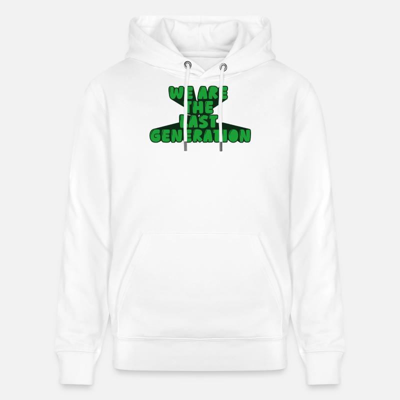 Wir sind die letzte Generation - Stanley/Stella Unisex Bio-Hoodie CRUISER  - Weiß