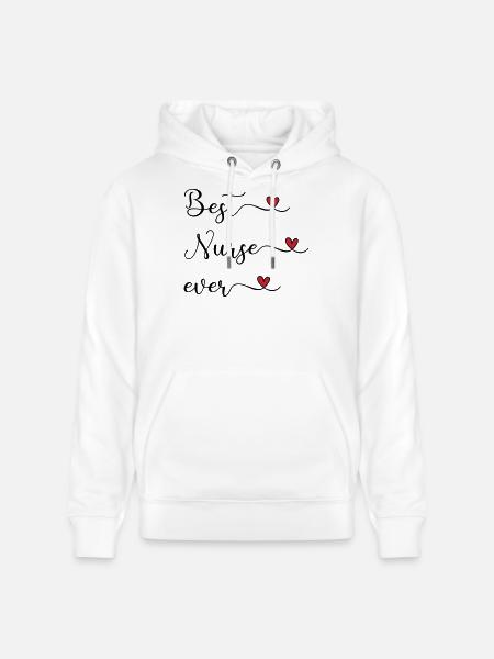 Krankenschwester - beste Krankenschwester - Stanley/Stella Unisex Bio-Hoodie CRUISER - Weiß