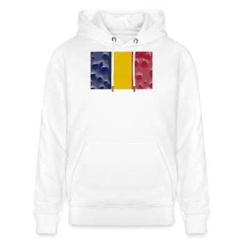 Gift for Chad - Stanley/Stella CRUISER Unisex Organic Hoodie - white - Front - Alina (178cm) & Michal (187cm)