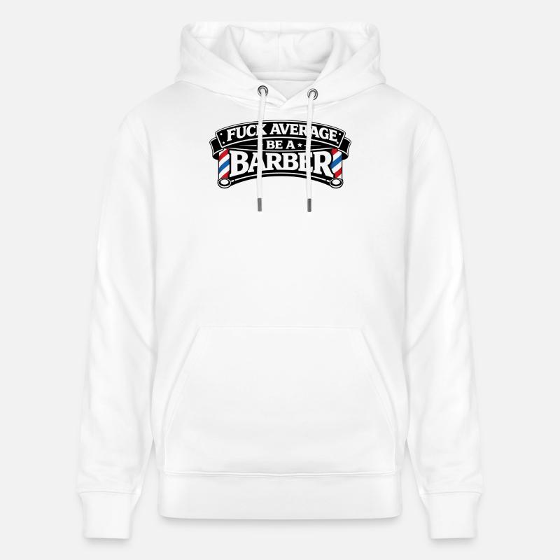 Soyez barbier – Non-conformité élégante - Sweat à capuche bio CRUISER Stanley/Stella Unisexe - blanc
