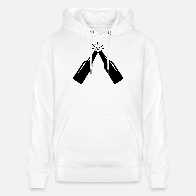 Santé – Bouteilles de bière grillées - Sweat à capuche bio CRUISER Stanley/Stella Unisexe - blanc