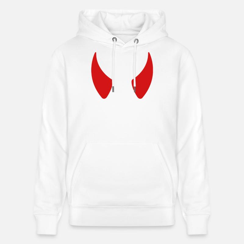 Cornes du diable - Sweat à capuche bio CRUISER Stanley/Stella Unisexe - blanc