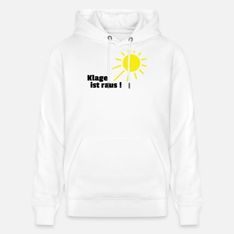 Klage ist raus Sonne - Stanley/Stella Unisex Bio-Hoodie CRUISER  - Weiß