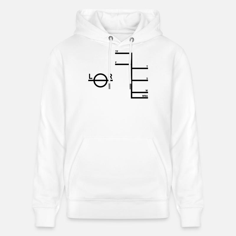 Plimsoll - Capitaine des voiliers maritimes - Sweat à capuche bio CRUISER Stanley/Stella Unisexe - blanc
