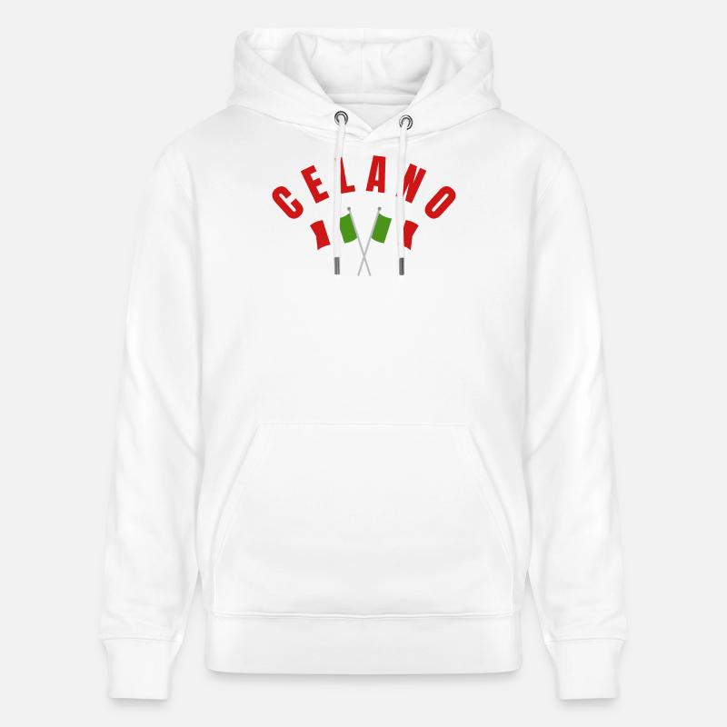 Drapeaux italiens Celano - Sweat à capuche bio CRUISER Stanley/Stella Unisexe - blanc