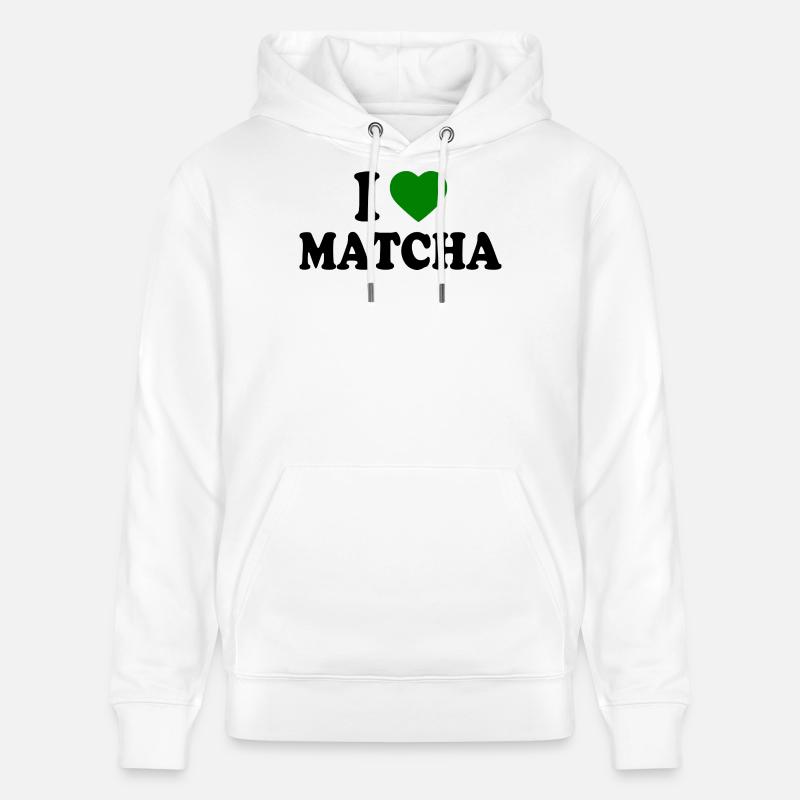J’adore le matcha - Sweat à capuche bio CRUISER Stanley/Stella Unisexe - blanc