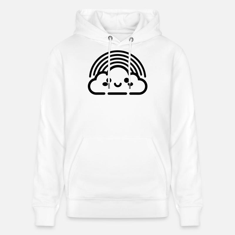 arc en ciel - Sweat à capuche bio CRUISER Stanley/Stella Unisexe - blanc