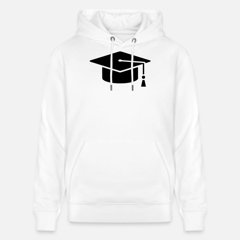 Graduation Cap Absolvent Logo - Stanley/Stella Unisex Bio-Hoodie CRUISER  - Weiß