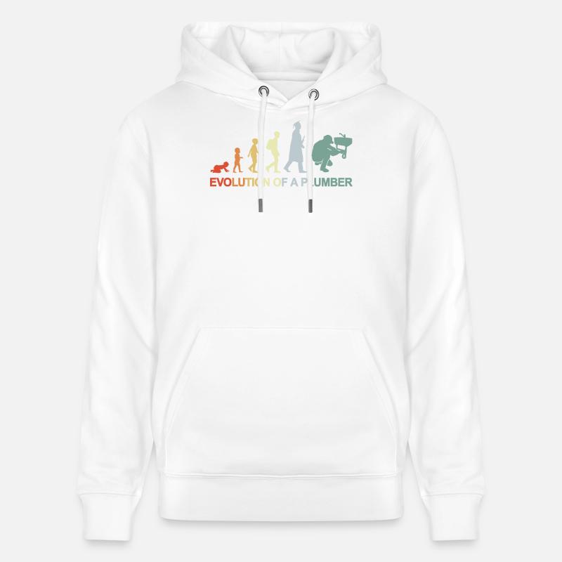 Klempner Evolution - Stanley/Stella Unisex Bio-Hoodie CRUISER  - Weiß