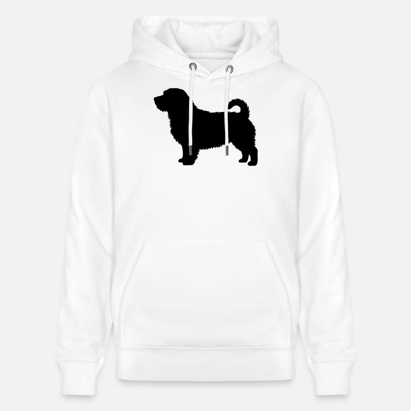 Silhouette du Norfolk Terrier - Sweat à capuche bio CRUISER Stanley/Stella Unisexe - blanc