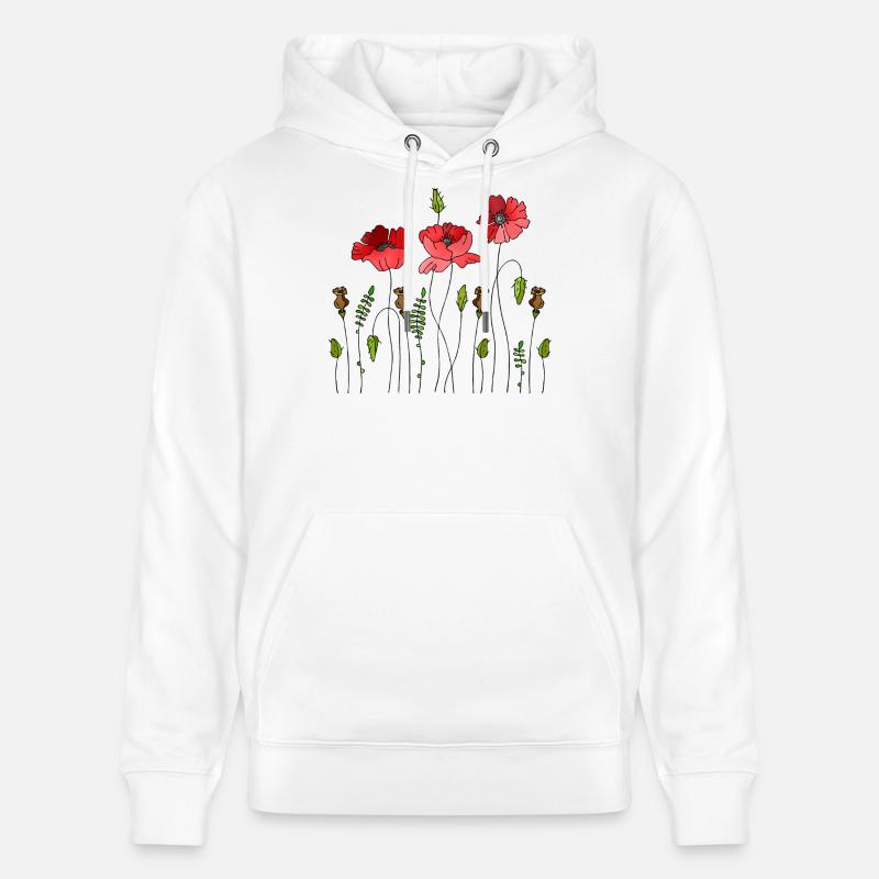 Fleur - Sweat à capuche bio CRUISER Stanley/Stella Unisexe - blanc