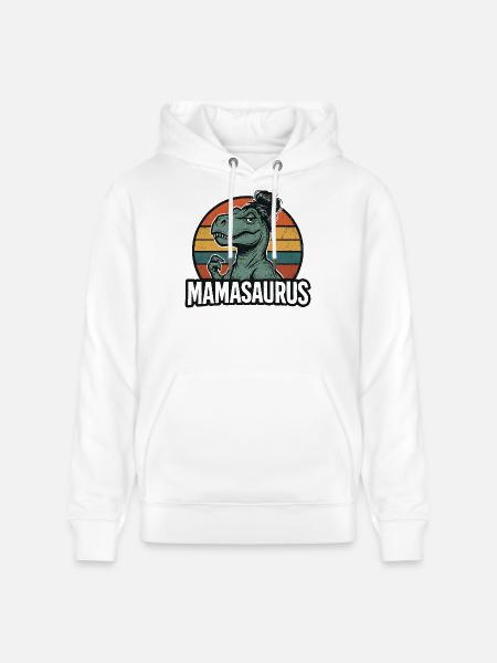 Morsom mamma-mamma ... - Stanley/Stella CRUISER økologisk unisex-hettegenser - hvit