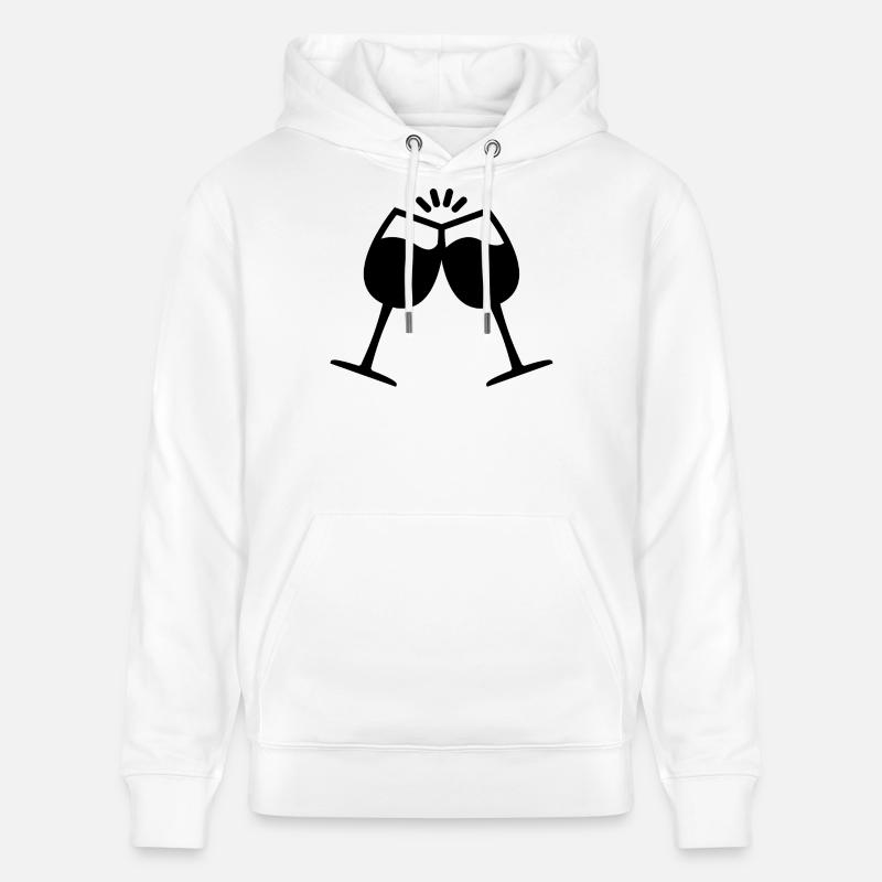 Vin - Sweat à capuche bio CRUISER Stanley/Stella Unisexe - blanc