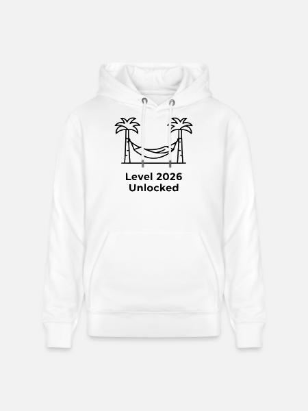 Level 2026 Unlocked Hammock - Stanley/Stella CRUISER Unisex Organic Hoodie - white