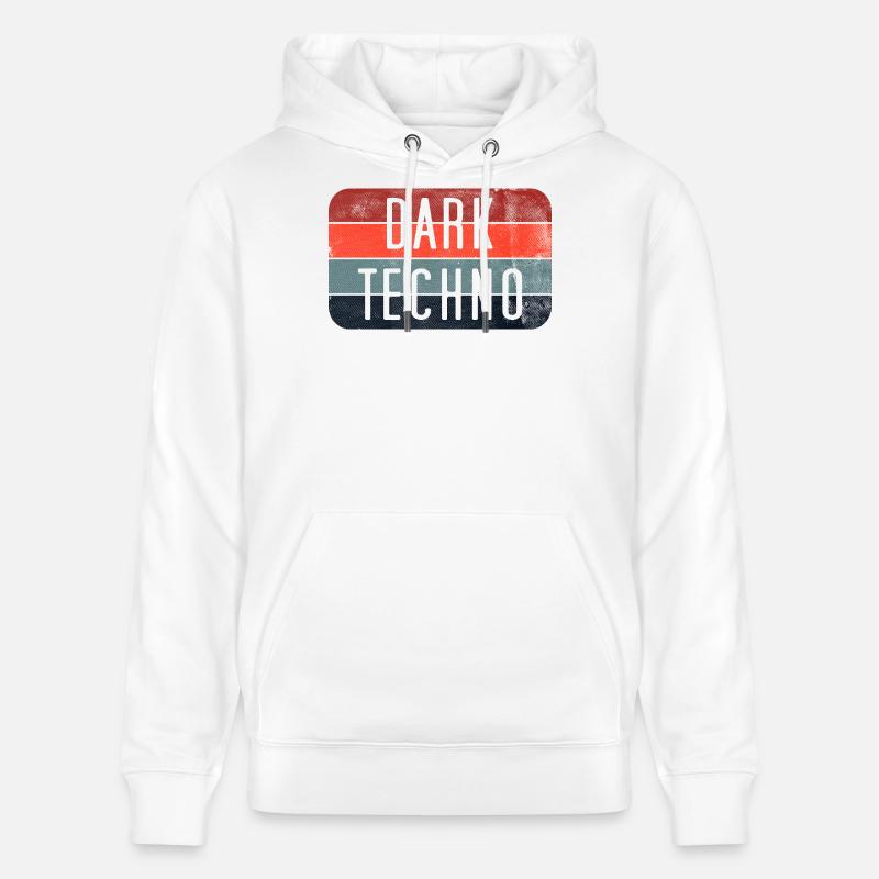 T-shirt Dark Techno Retro Logo - Sweat à capuche bio CRUISER Stanley/Stella Unisexe - blanc