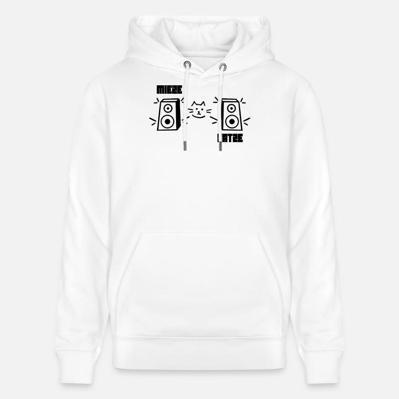 Kitty Cat Rave Techno - Sweat à capuche bio CRUISER Stanley/Stella Unisexe - blanc