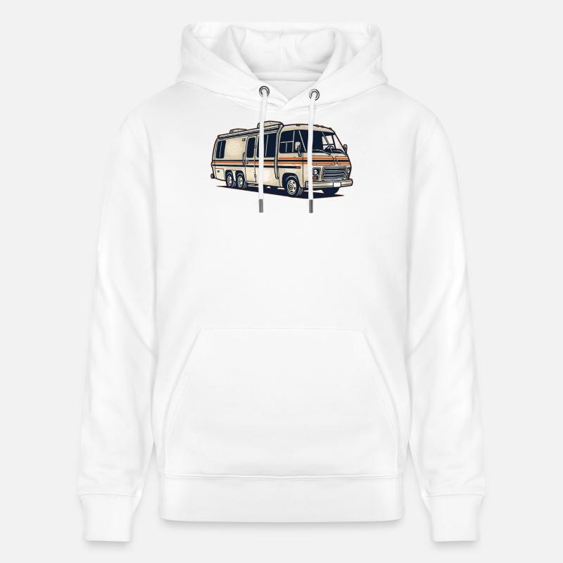 Ma maison a des roues - Sweat à capuche bio CRUISER Stanley/Stella Unisexe - blanc