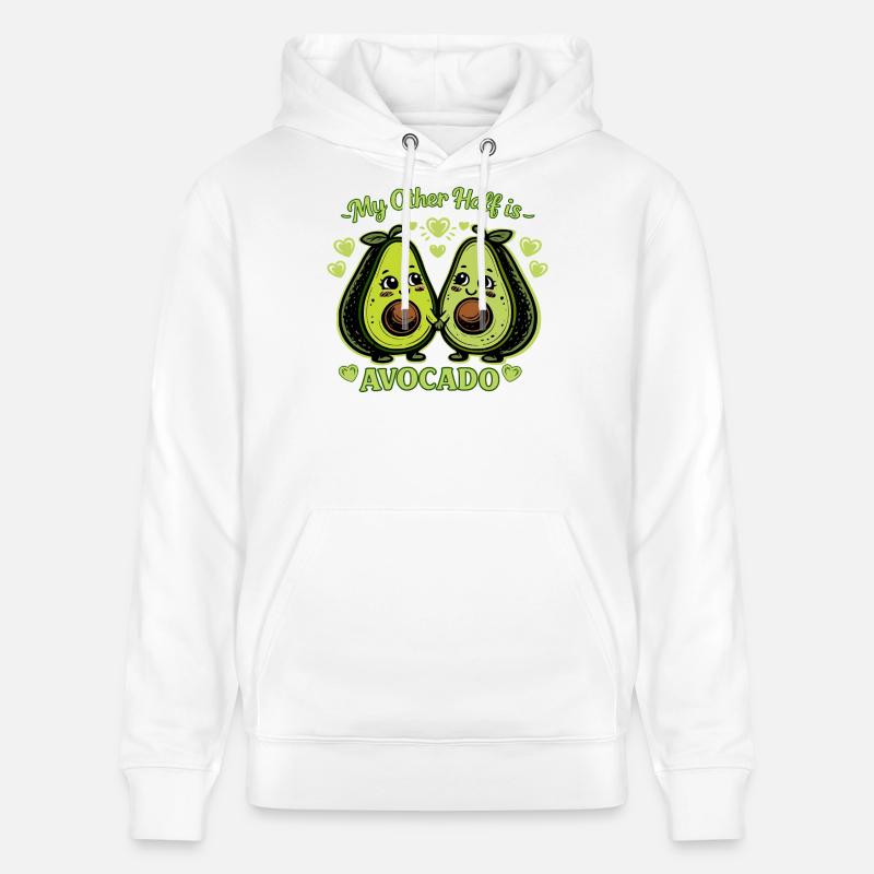 Mon autre moitié, c’est l’avocat - Sweat à capuche bio CRUISER Stanley/Stella Unisexe - blanc