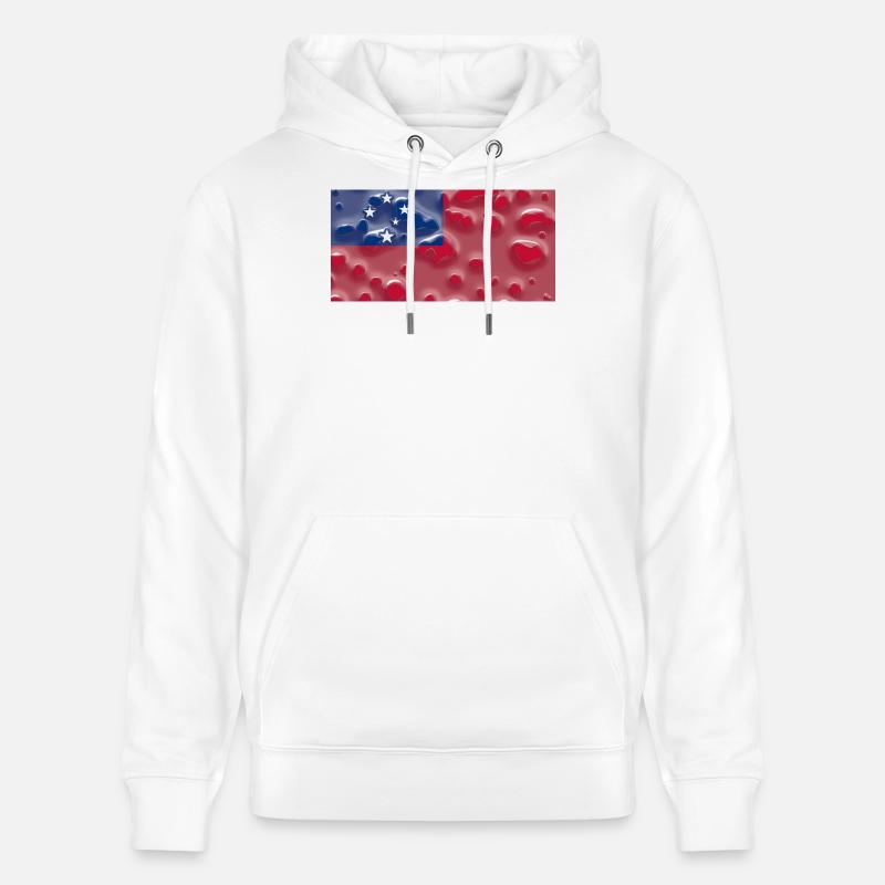 Samoa rurale - Sweat à capuche bio CRUISER Stanley/Stella Unisexe - blanc