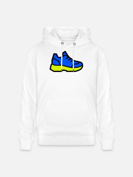 Baskets de course modernes - Sweat à capuche bio CRUISER Stanley/Stella Unisexe - blanc