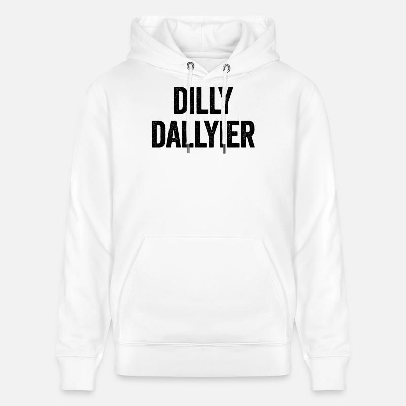 Dilly Dallyier Procrastine Dredle Dilly Dally - Sweat à capuche bio CRUISER Stanley/Stella Unisexe - blanc