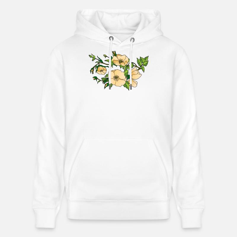 Fleur - Sweat à capuche bio CRUISER Stanley/Stella Unisexe - blanc