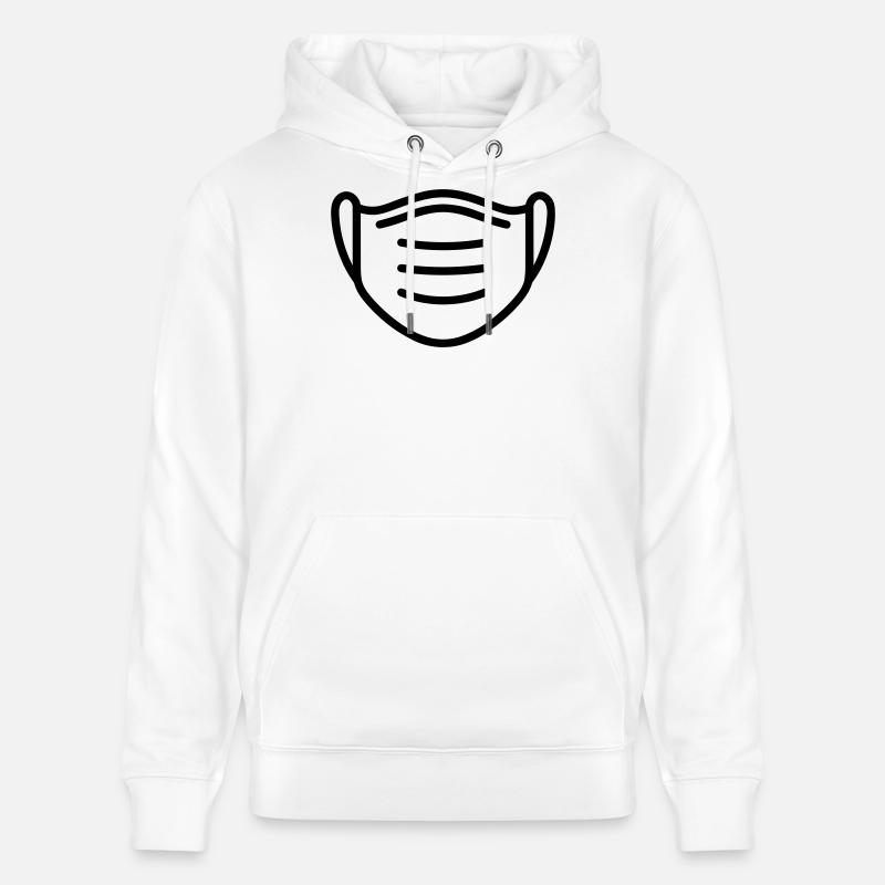 masque - Sweat à capuche bio CRUISER Stanley/Stella Unisexe - blanc
