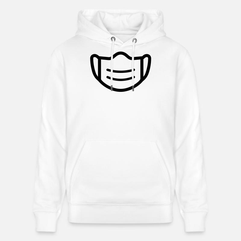 masque - Sweat à capuche bio CRUISER Stanley/Stella Unisexe - blanc
