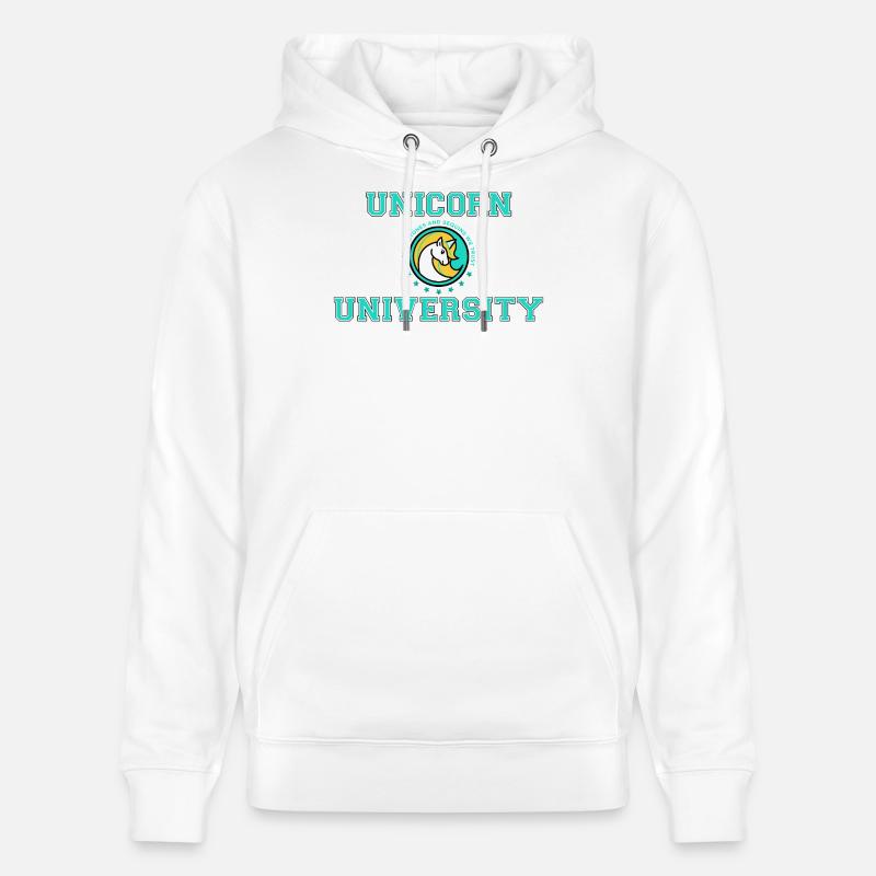 unicorn university - Sweat à capuche bio CRUISER Stanley/Stella Unisexe - blanc