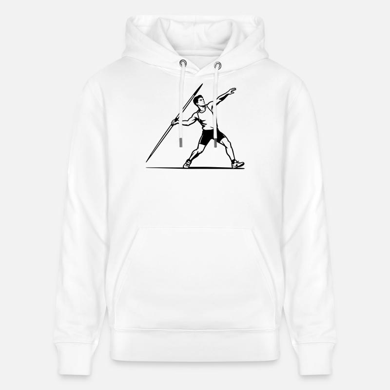Lancer du javelot - Sweat à capuche bio CRUISER Stanley/Stella Unisexe - blanc