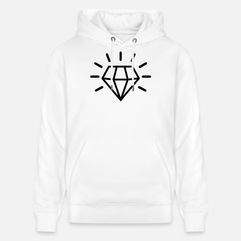 diamant - Sweat à capuche bio CRUISER Stanley/Stella Unisexe - blanc