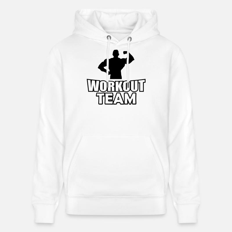 Équipe d’entraînement - Sweat à capuche bio CRUISER Stanley/Stella Unisexe - blanc