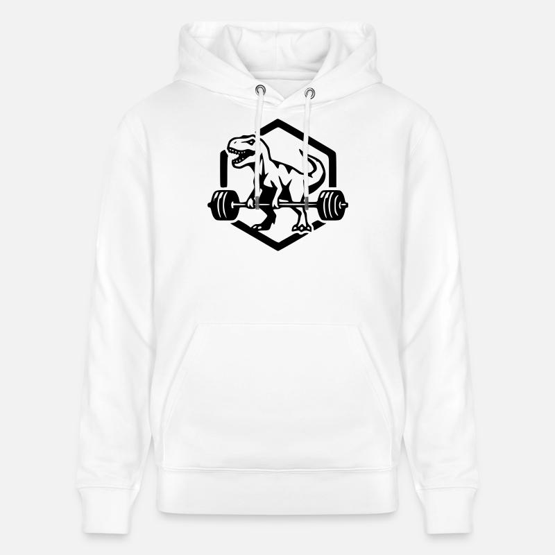 T-Rex - Stanley/Stella Unisex Bio-Hoodie CRUISER  - Weiß
