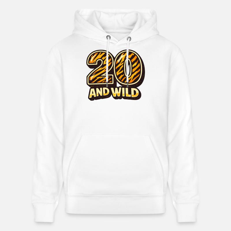 20e anniversaire - Sweat à capuche bio CRUISER Stanley/Stella Unisexe - blanc