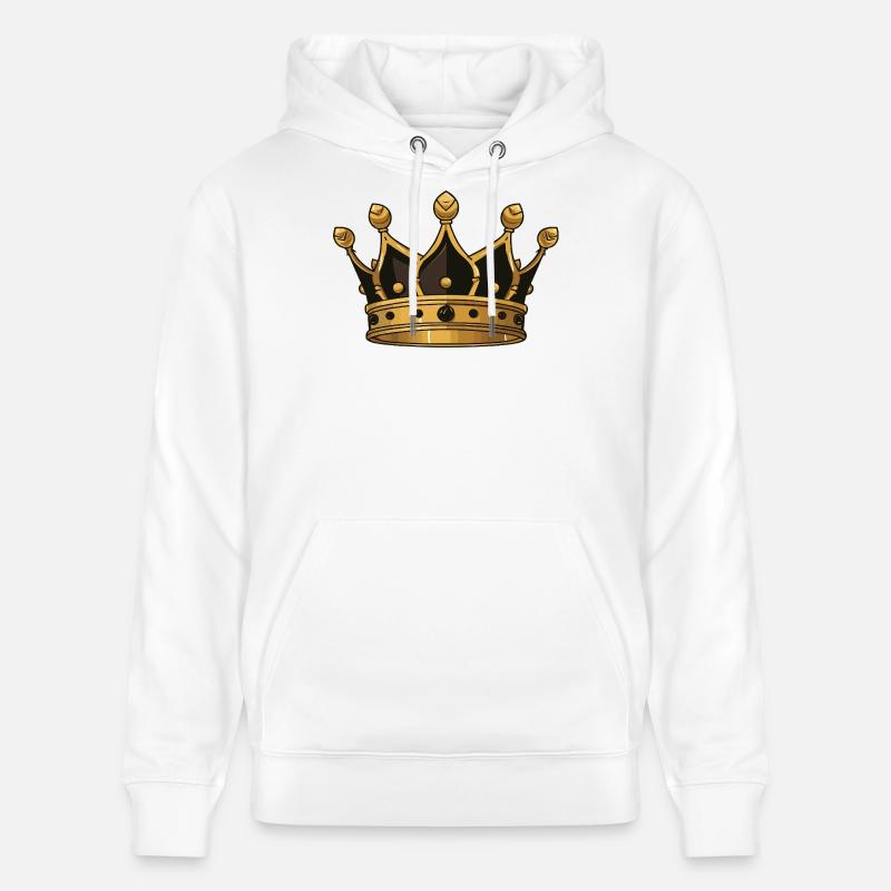 Symbole de la couronne - Sweat à capuche bio CRUISER Stanley/Stella Unisexe - blanc