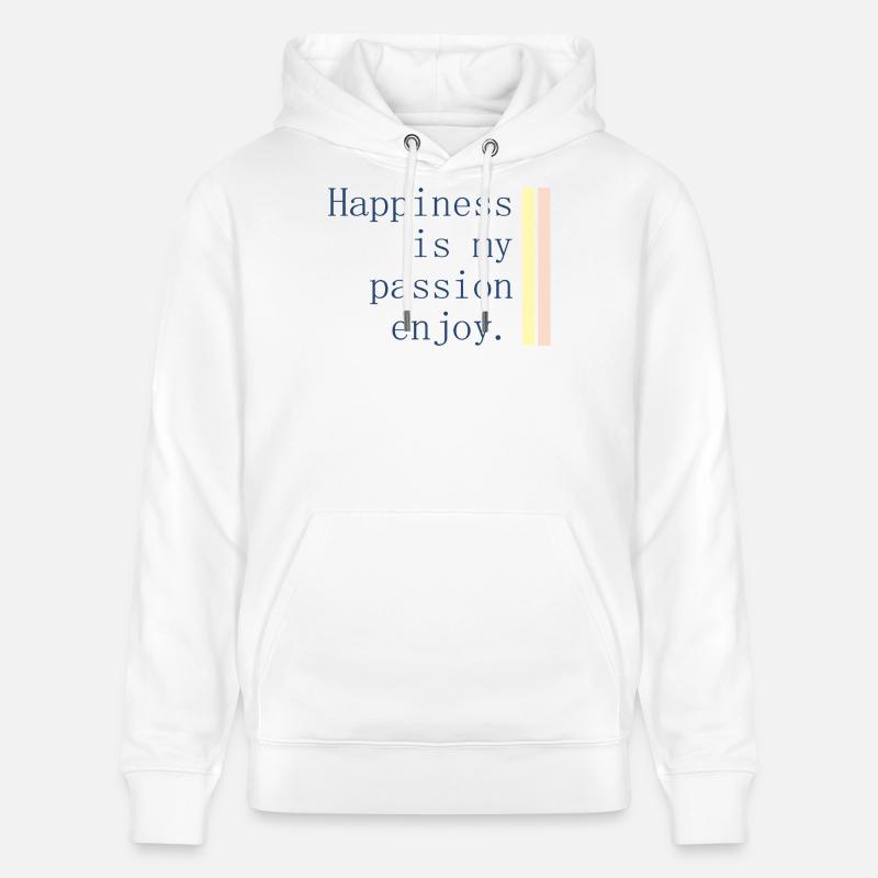 Le bonheur est ma passion - Sweat à capuche bio CRUISER Stanley/Stella Unisexe - blanc
