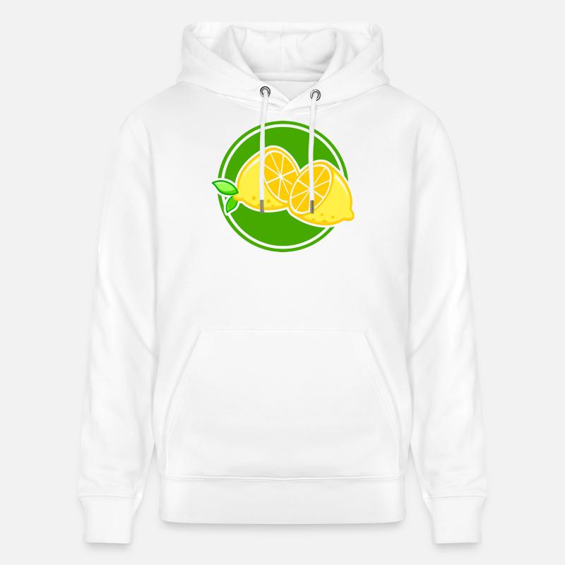 citron - Sweat à capuche bio CRUISER Stanley/Stella Unisexe - blanc