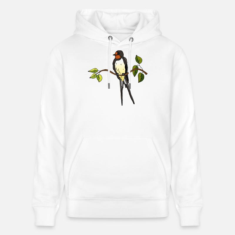 Hirondelle - Sweat à capuche bio CRUISER Stanley/Stella Unisexe - blanc