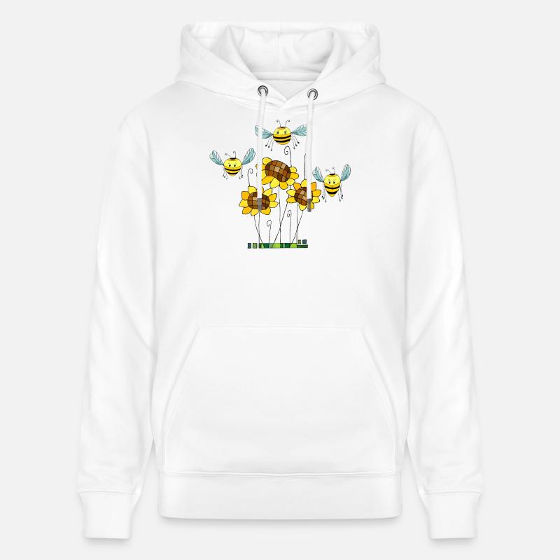 Insectes - Sweat à capuche bio CRUISER Stanley/Stella Unisexe - blanc