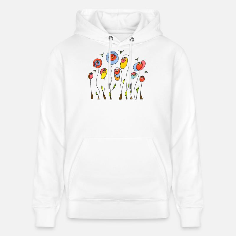 Fleur - Sweat à capuche bio CRUISER Stanley/Stella Unisexe - blanc