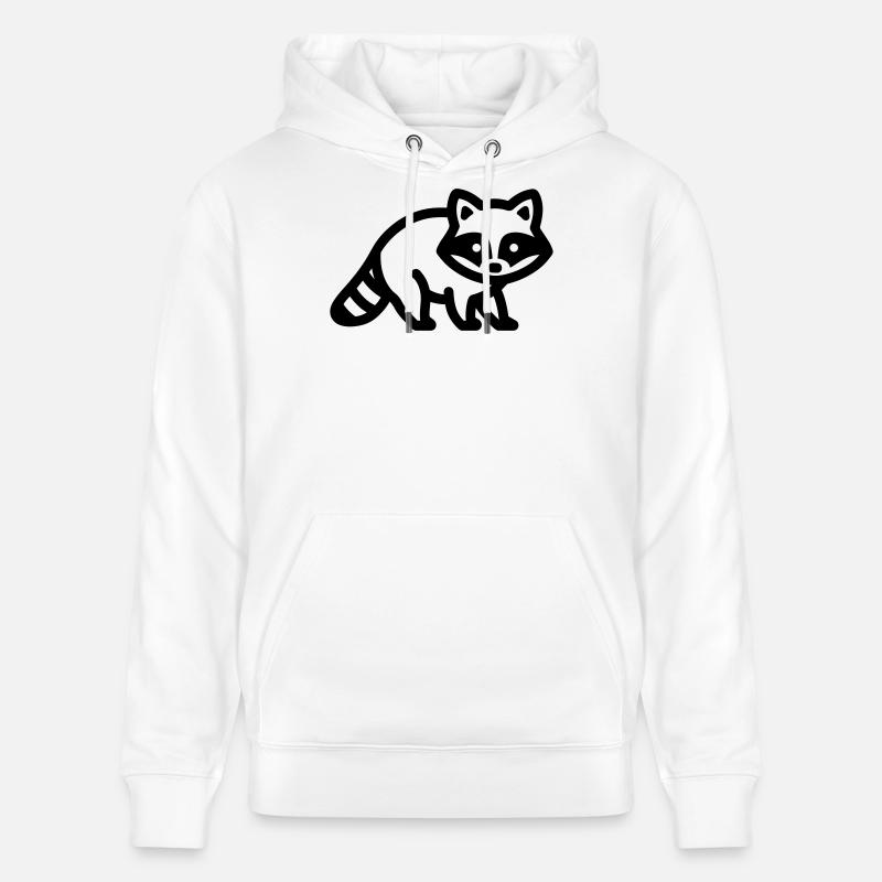 Waschbär - Stanley/Stella Unisex Bio-Hoodie CRUISER - Weiß
