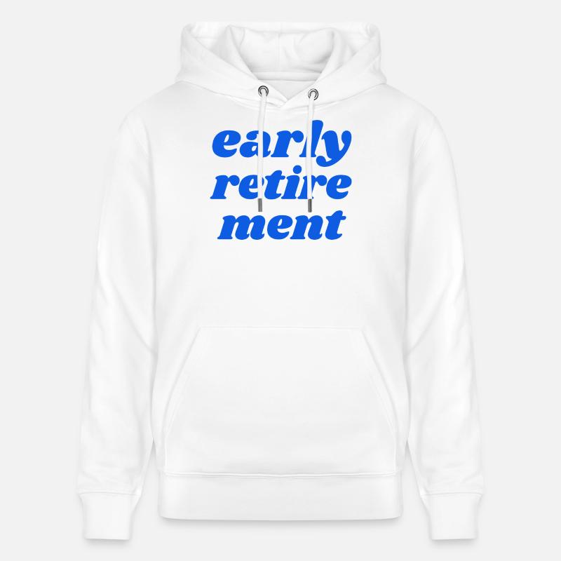 Retraite anticipée - Sweat à capuche bio CRUISER Stanley/Stella Unisexe - blanc