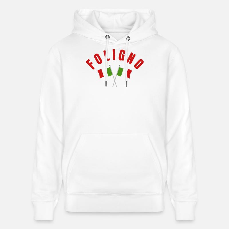 Blason des drapeaux italiens de Foligno - Sweat à capuche bio CRUISER Stanley/Stella Unisexe - blanc