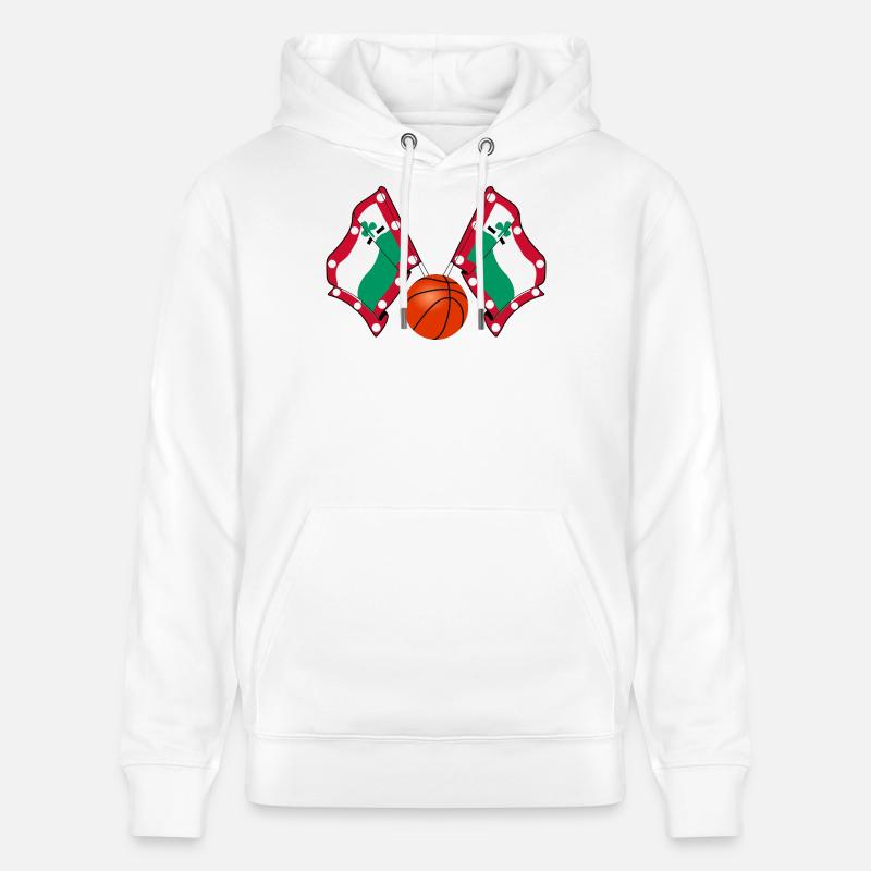 Drapeaux de basket-ball Meppel – Hoops Pride - Sweat à capuche bio CRUISER Stanley/Stella Unisexe - blanc
